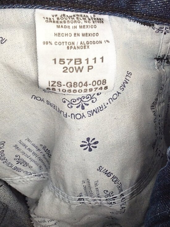 Lee Straight Leg Jeans Women's Plus Size 20W Petite - Picture 6 of 6